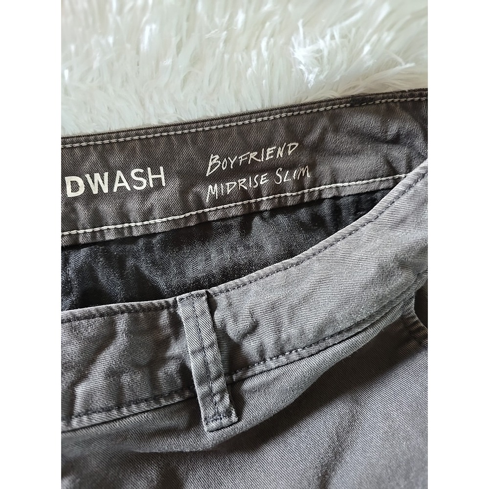 Eddie Bauer Jeans Womens 8 Gray Boyfriend Slim Medium Wash Denim Outdoor Work - Picture 3 of 16